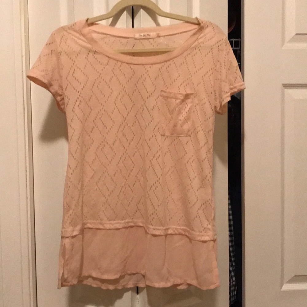 Sheer Pink Fashion Top